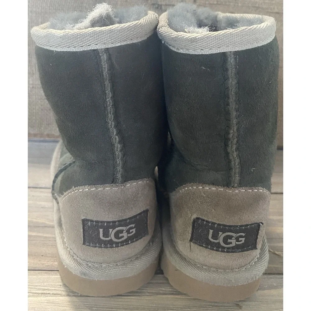 UGG Dark Brown Booties Fur Lined‎ Baby Boy Size 10 Comfort